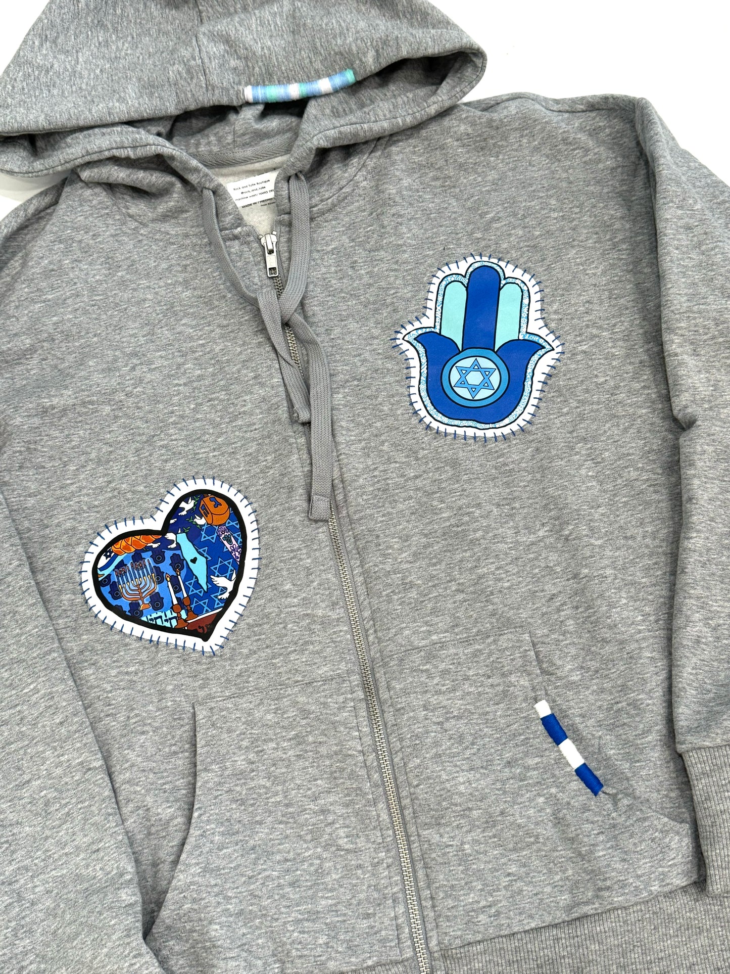 Israel zip hoodie- womens