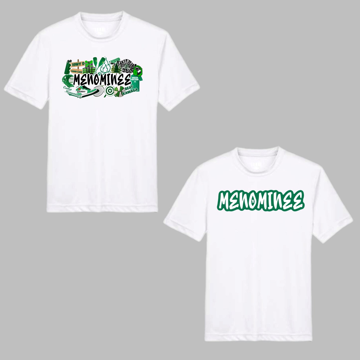 Menominee graffiti performance tee