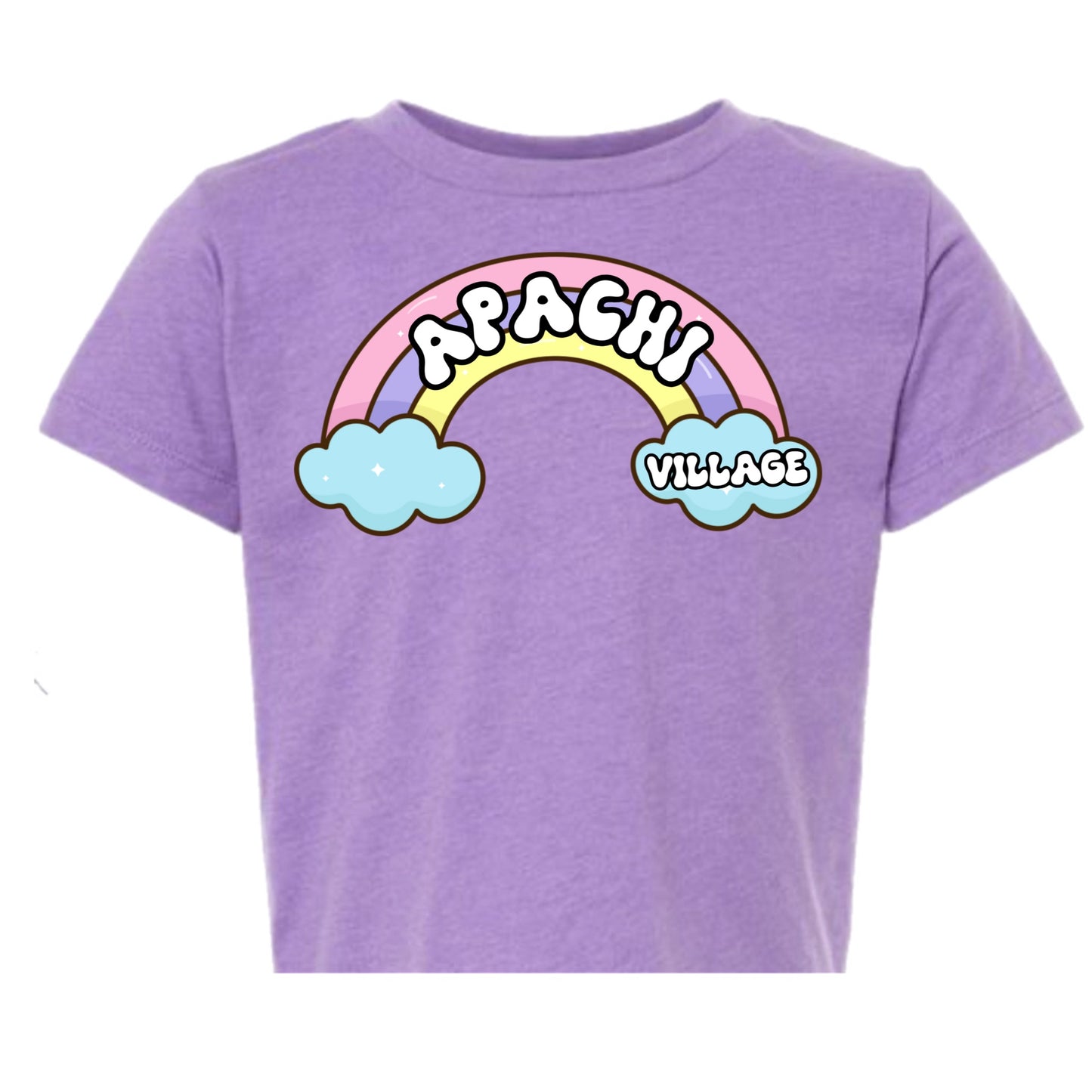 Girls Apachi Village rainbow tee