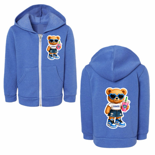 Ramah bear zip hoodie