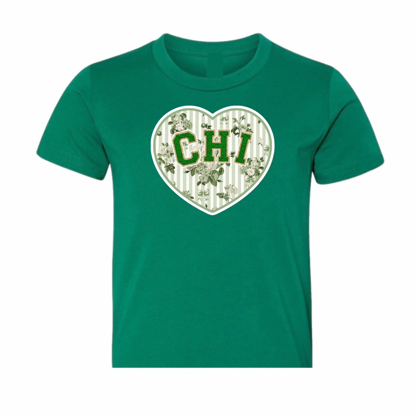 Camp Chi floral heart tee
