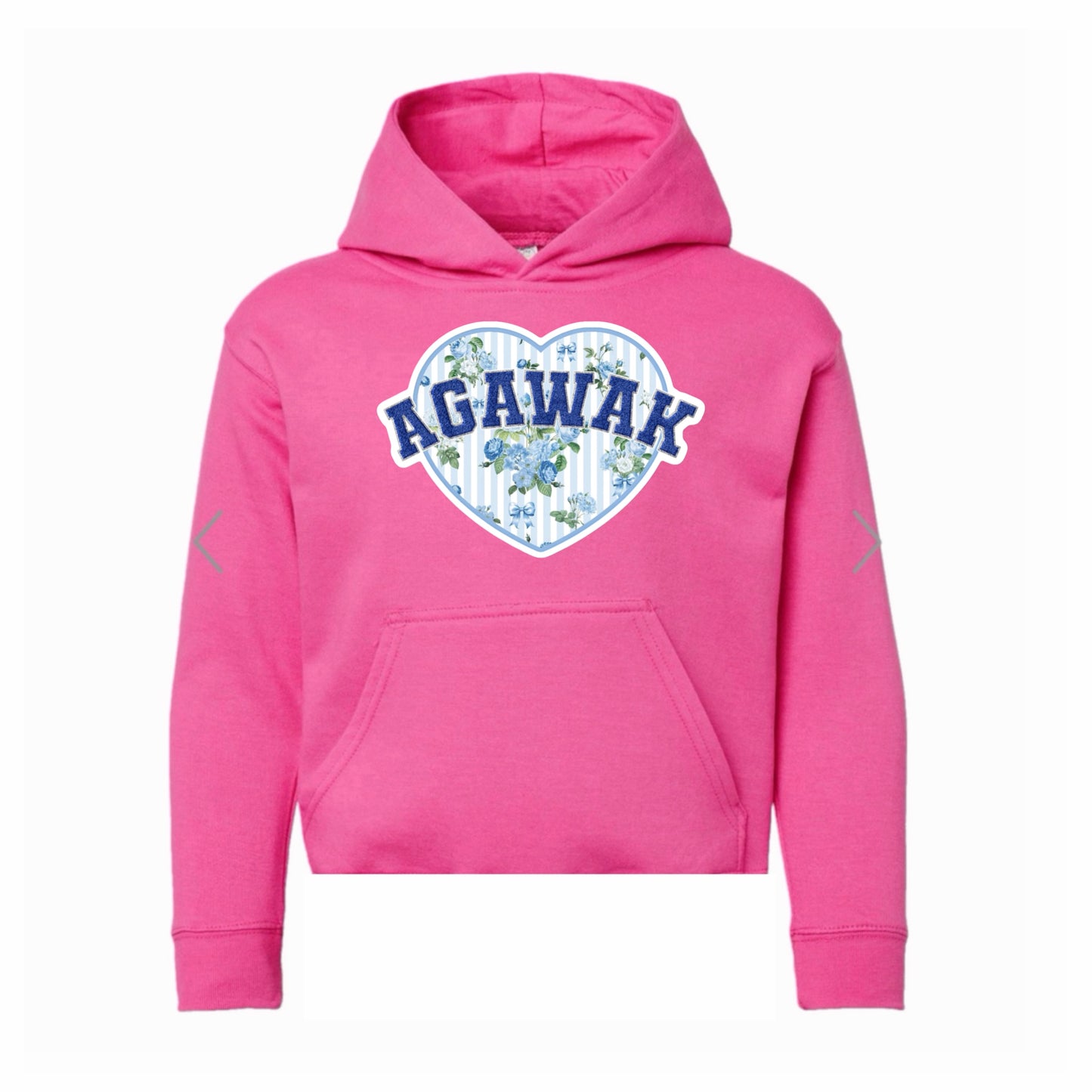 Agawak floral heart hoodie