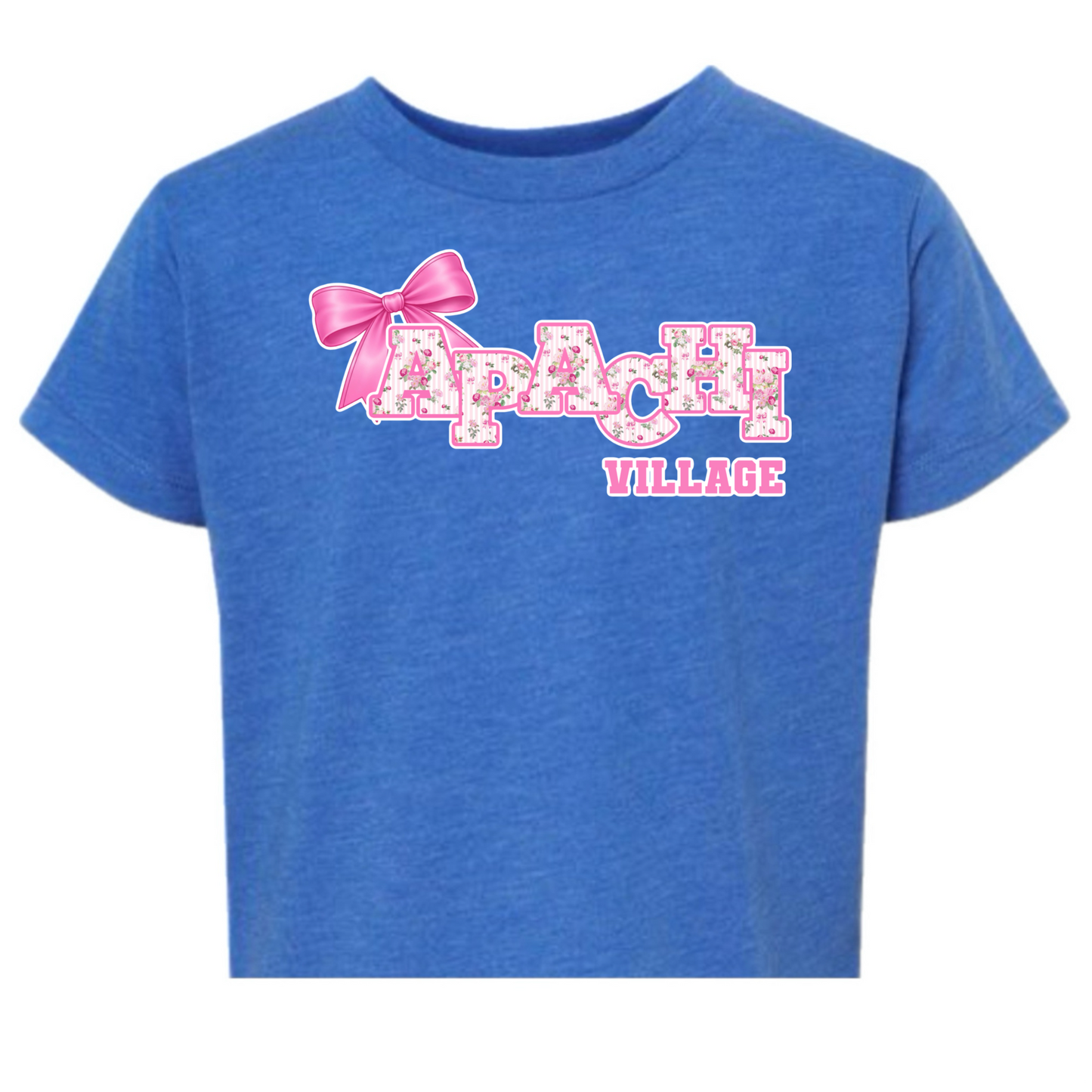 Girls Apachi/ Apachi Village bow tee