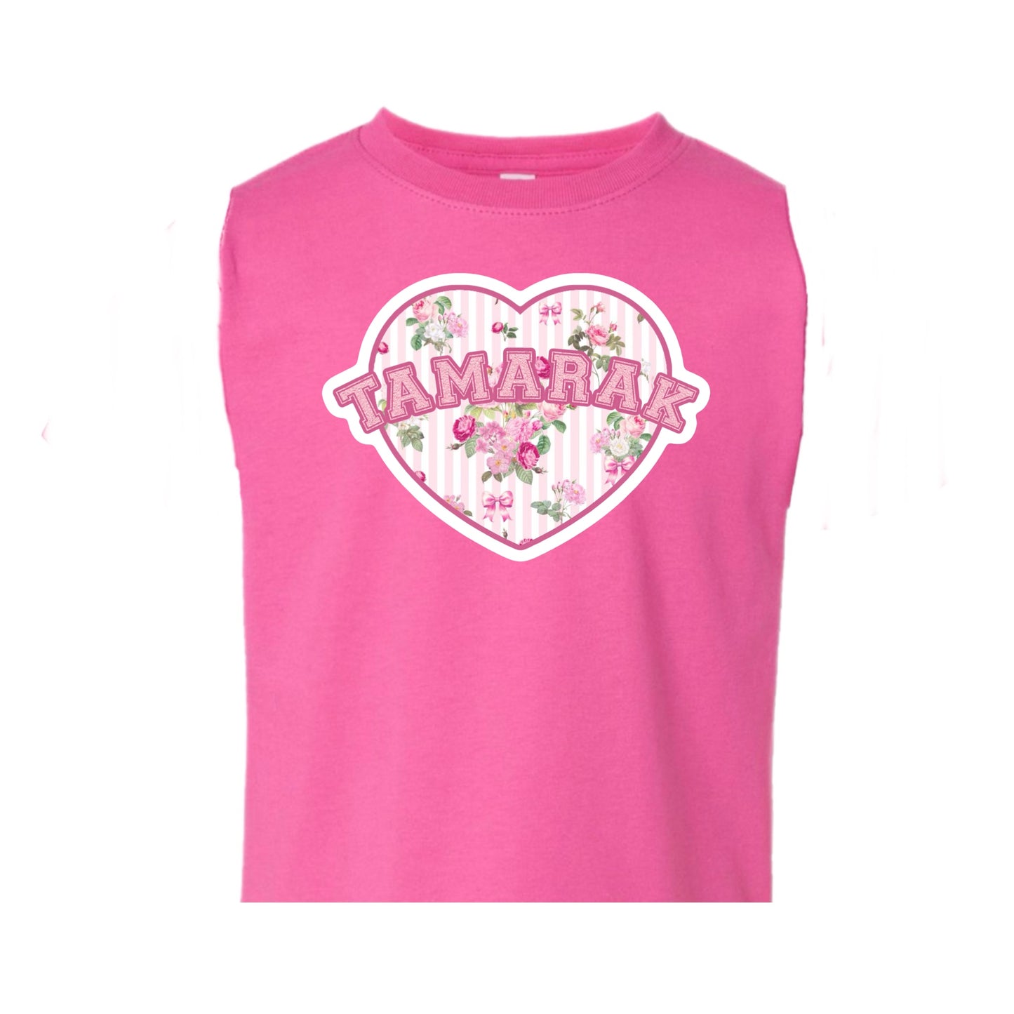 TAMARAK girls floral heart tank