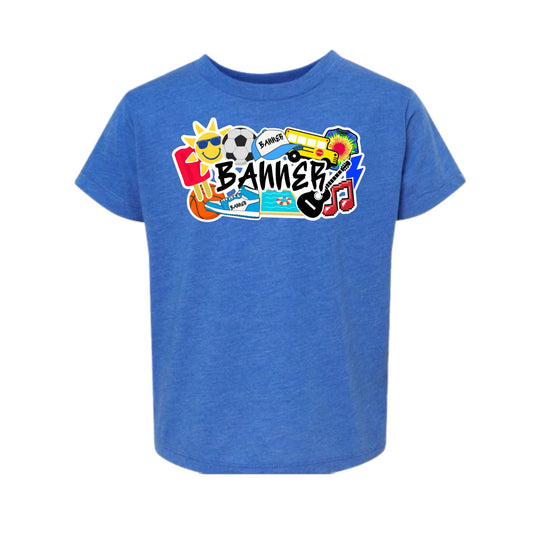 Banner Boys collage tee