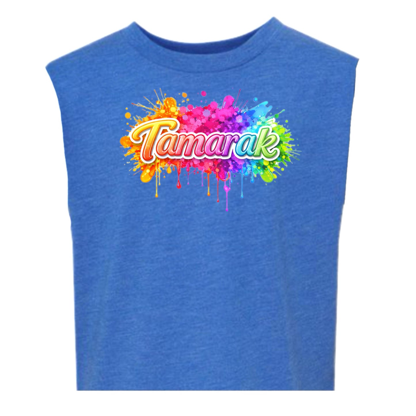 TAMARAK girls neon splatter tank