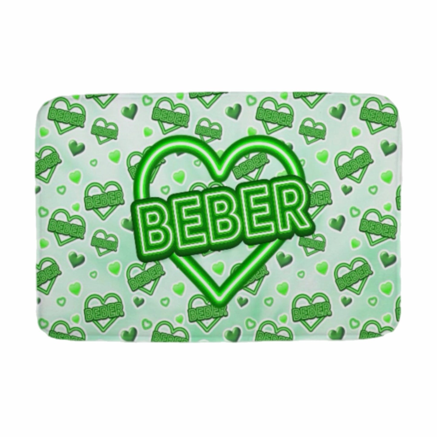 Beber neon sign floor mat