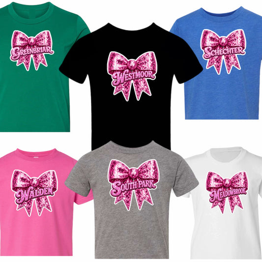 Girls bow tee