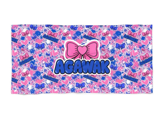 Agawak bow beach towel