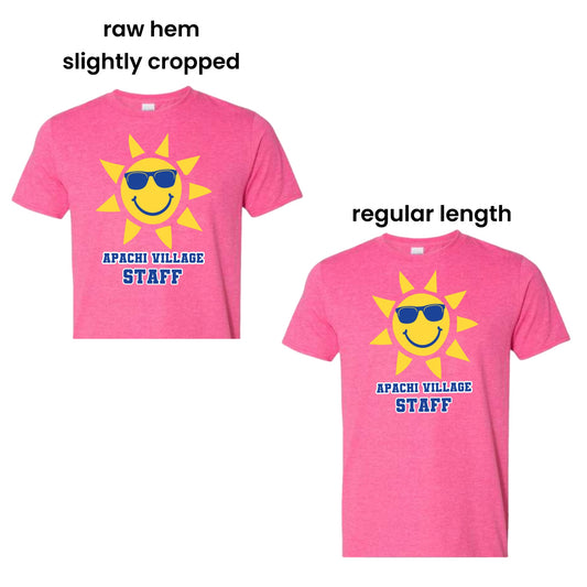 Apachi pink sunnies staff tee