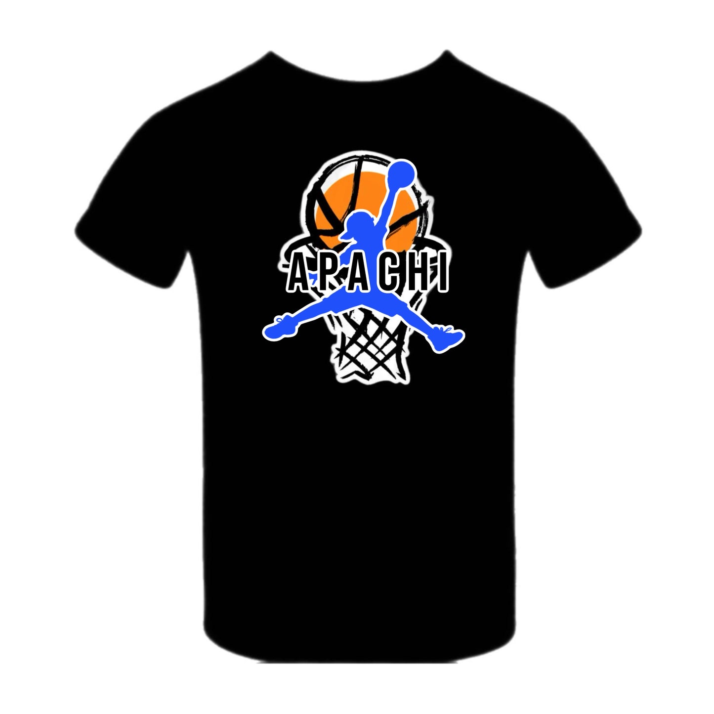 Apachi/ Apachi Village boys basketball tee