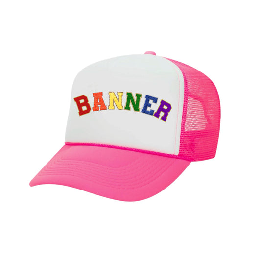 BANNER girls patched trucker hat