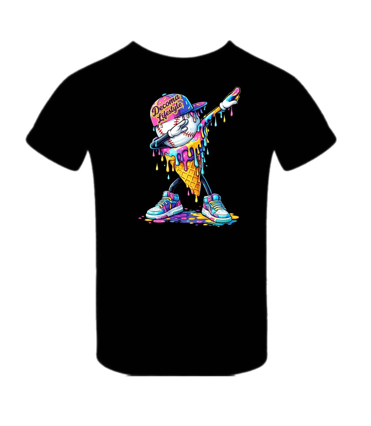 DECOMA boys/adults ice cream baseball tee
