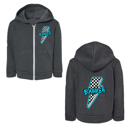 BANNER Boys bolt zip hoodie