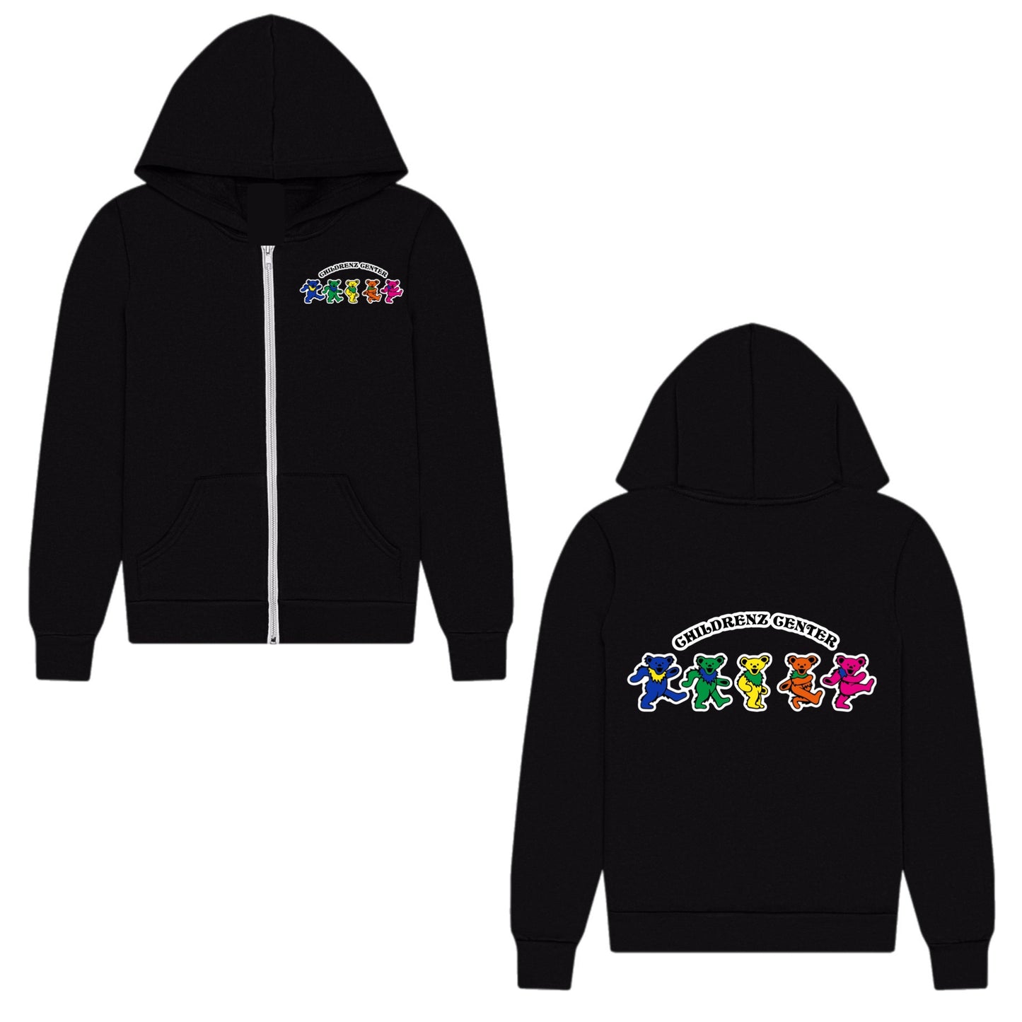 Childrenz Center dancing bears zip hoodie