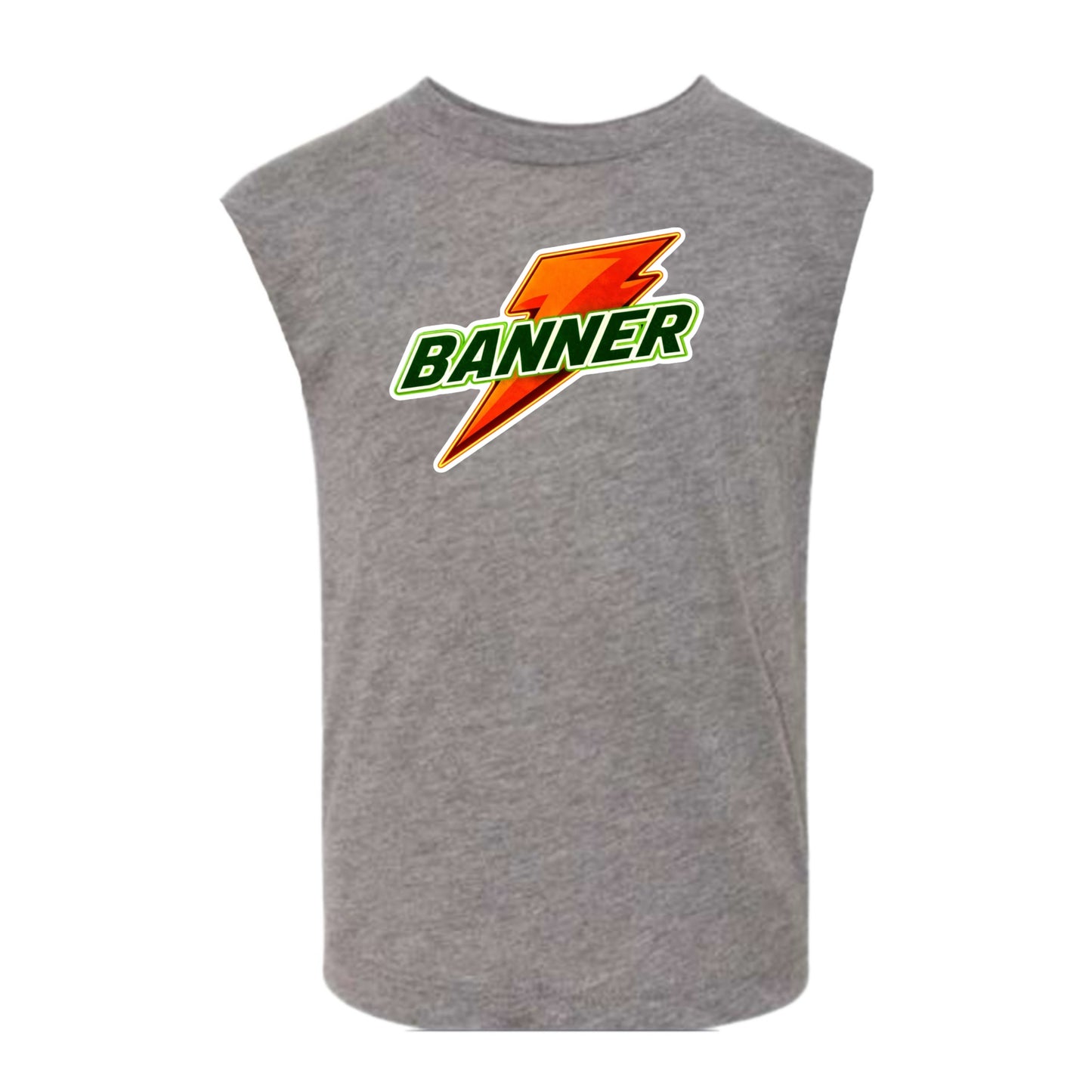 Banner boys orange bolt tank