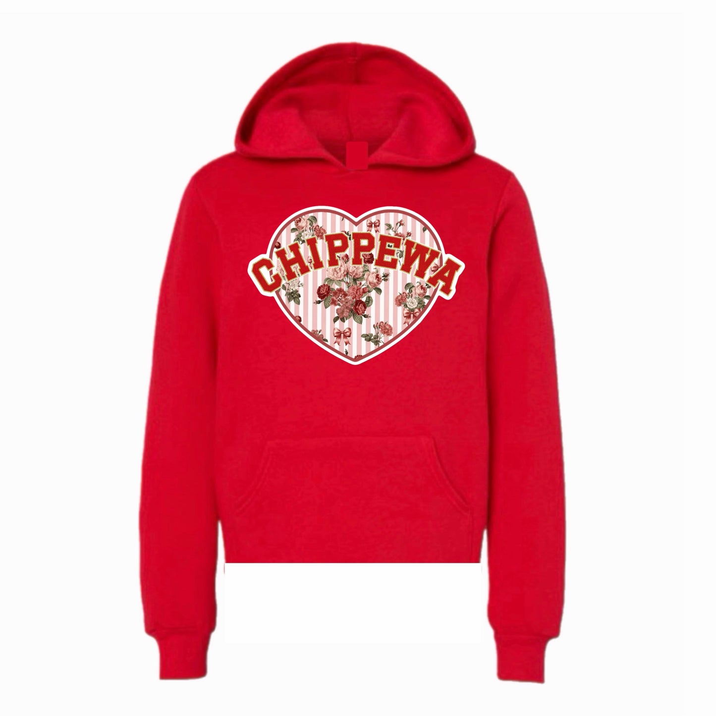 Chippewa floral heart hoodie