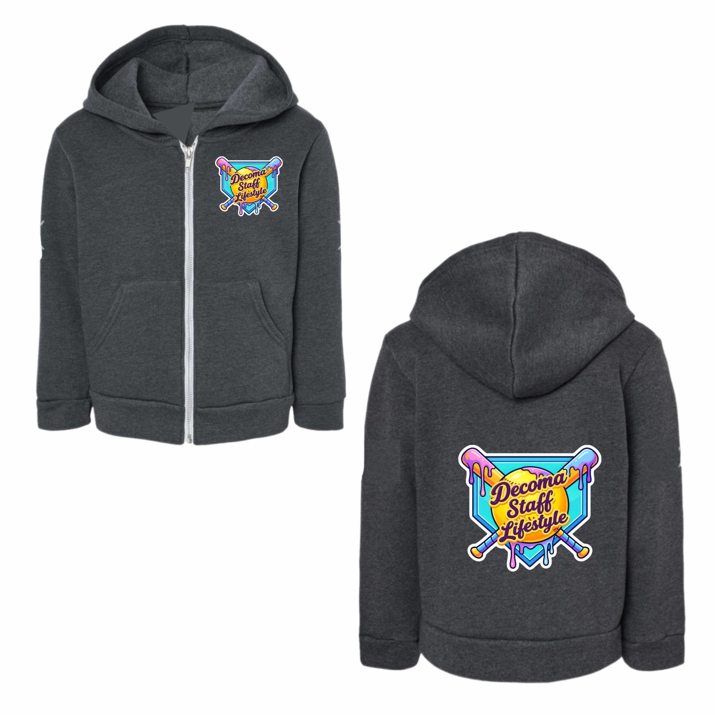 DECOMA STAFF baseball lifestyle zip hoodie