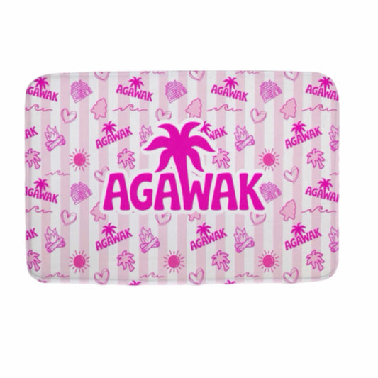 Agawak pink palm floor mat