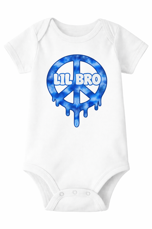 Lil Bro Drippy Peace Sign Bodysuit