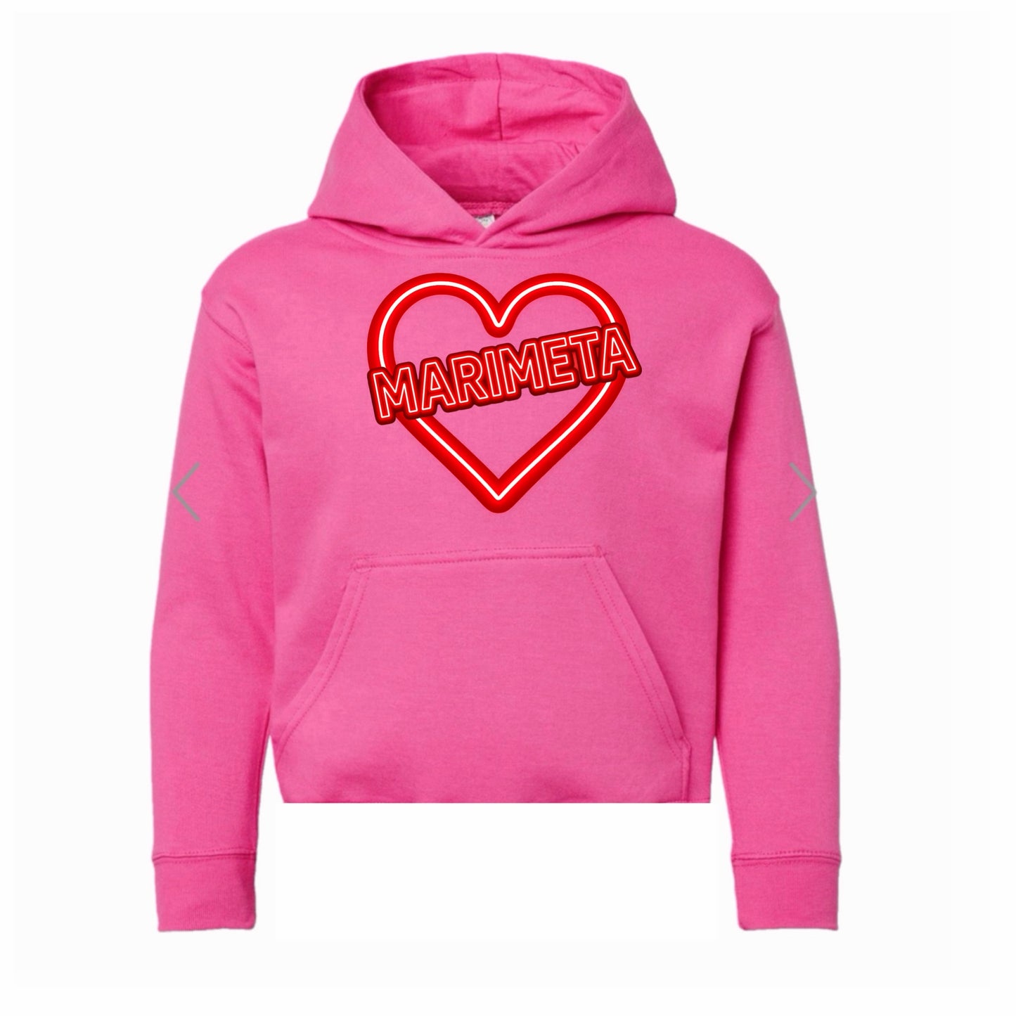 Marimeta neon sign hoodie