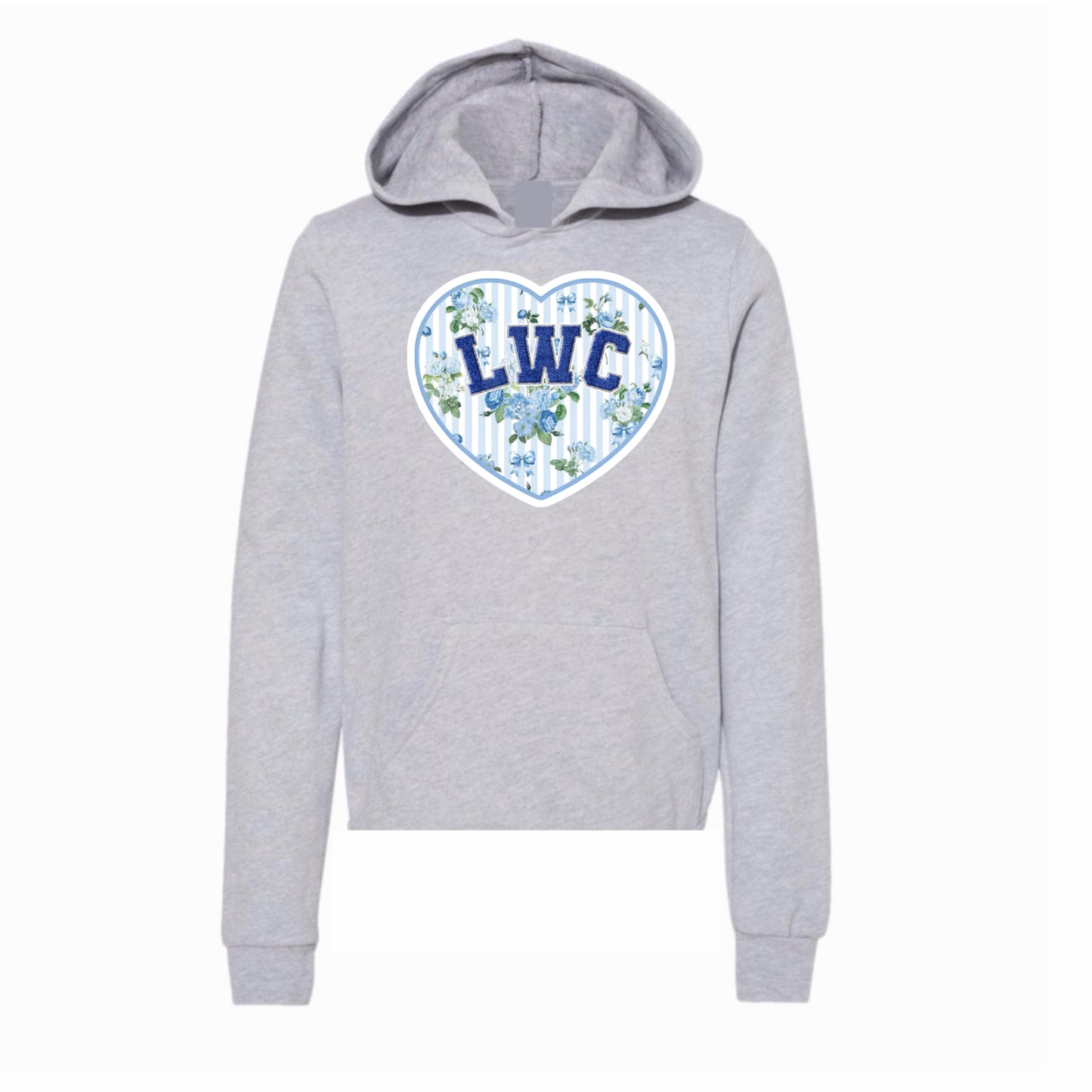 Lake of the Woods floral heart hoodie