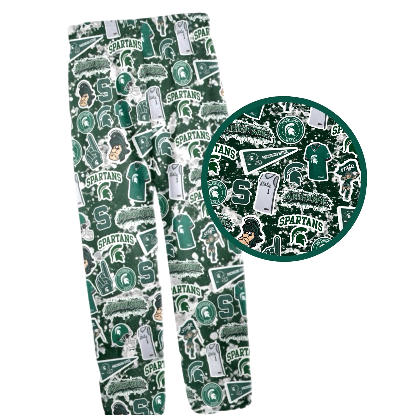 Michigan Spartans fleece pants