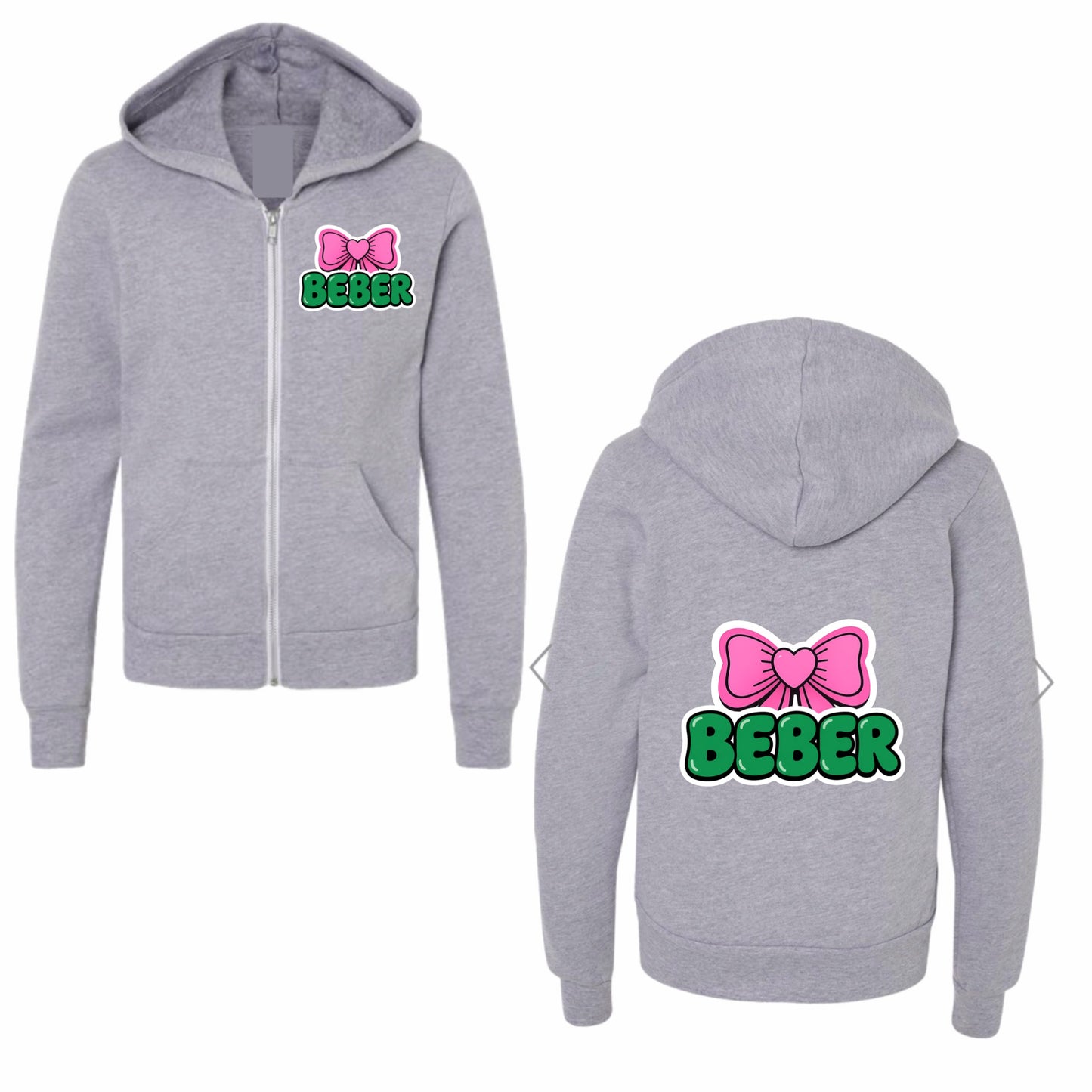 Beber bow zip hoodie