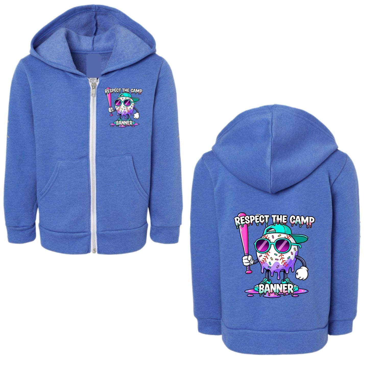 BANNER boys “Respect the camp” zip hoodie