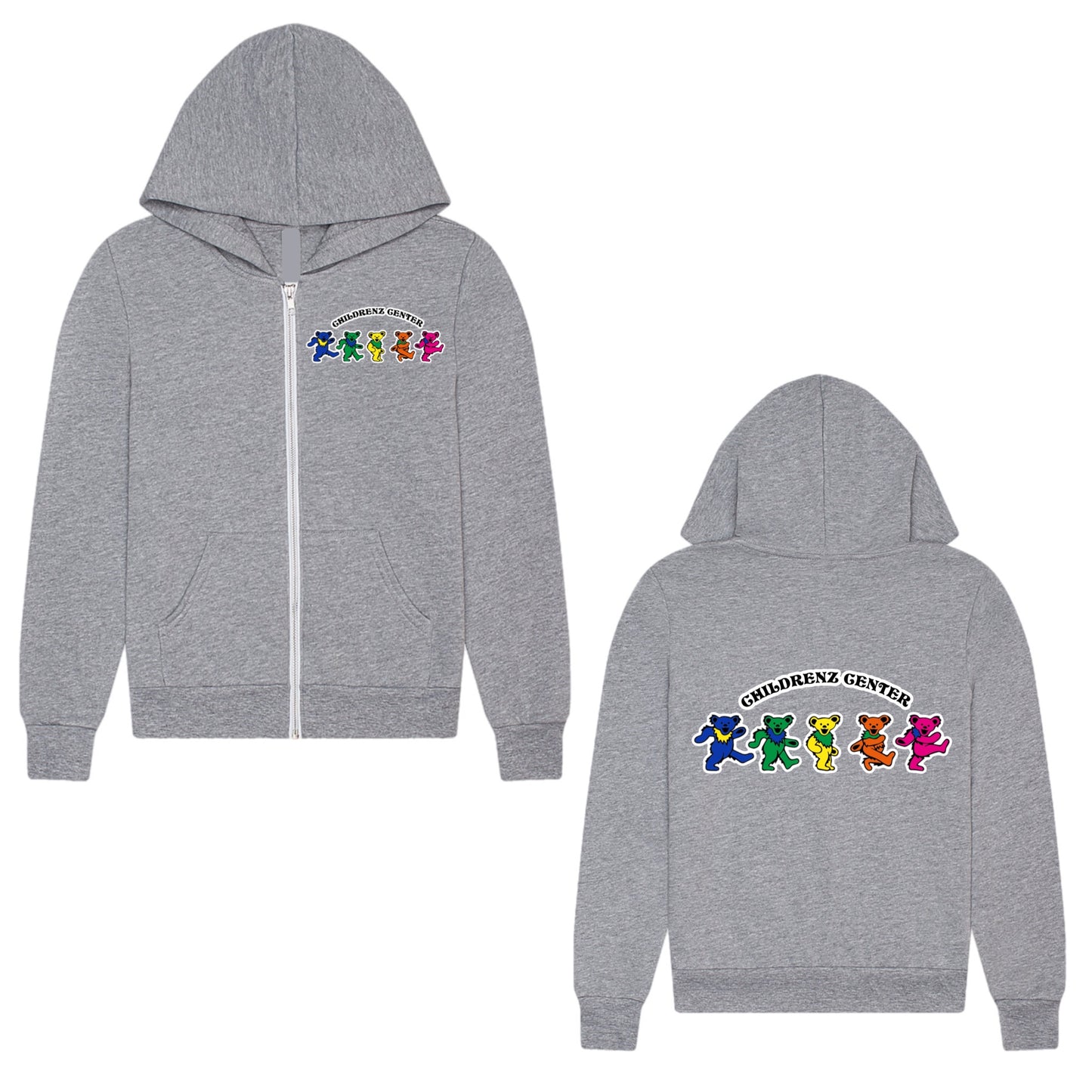 Childrenz Center dancing bears zip hoodie