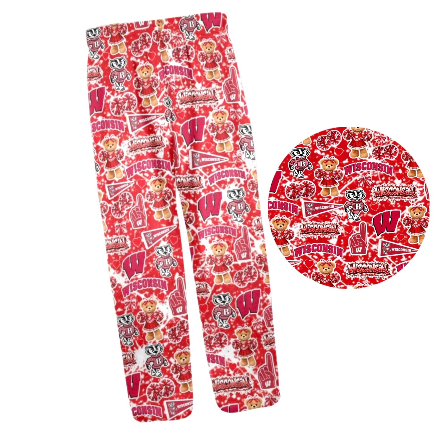 GIRLS Wisconsin fleece pants