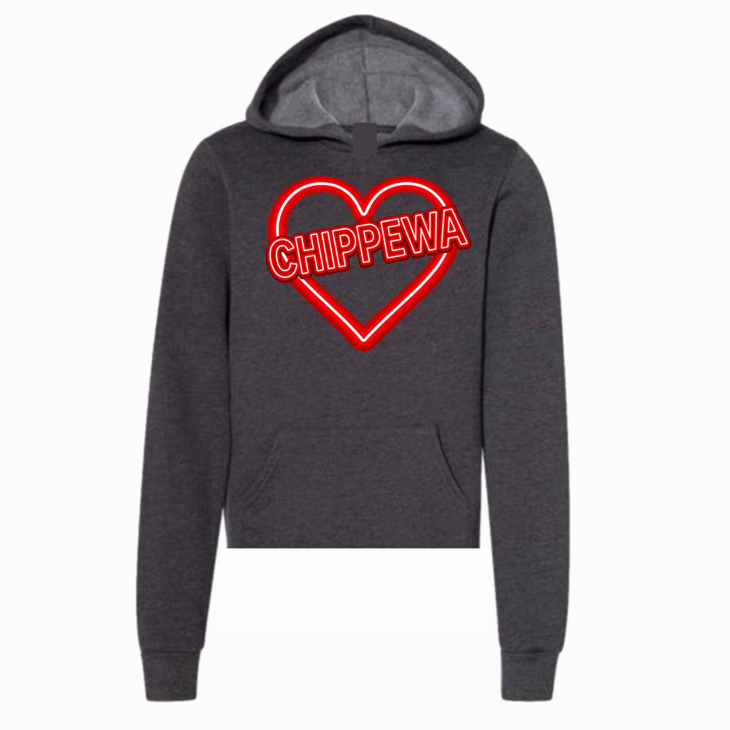 Chippewa neon sign hoodie