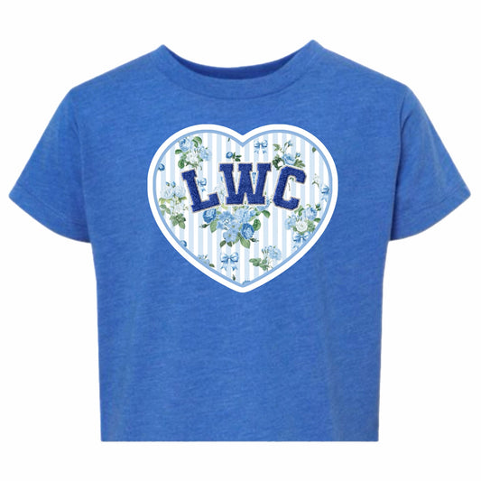Lake of the Woods floral heart tee