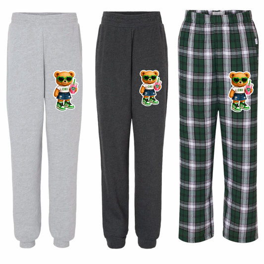 Camp Chi bear pants