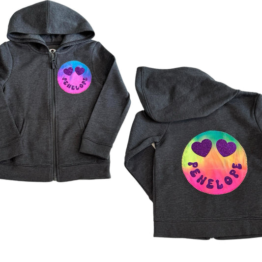Emoji zip hoodie