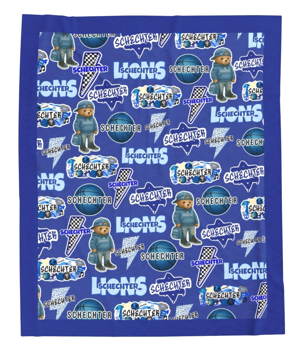 Schechter boys fleece blanket