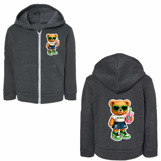 Beber bear zip hoodie