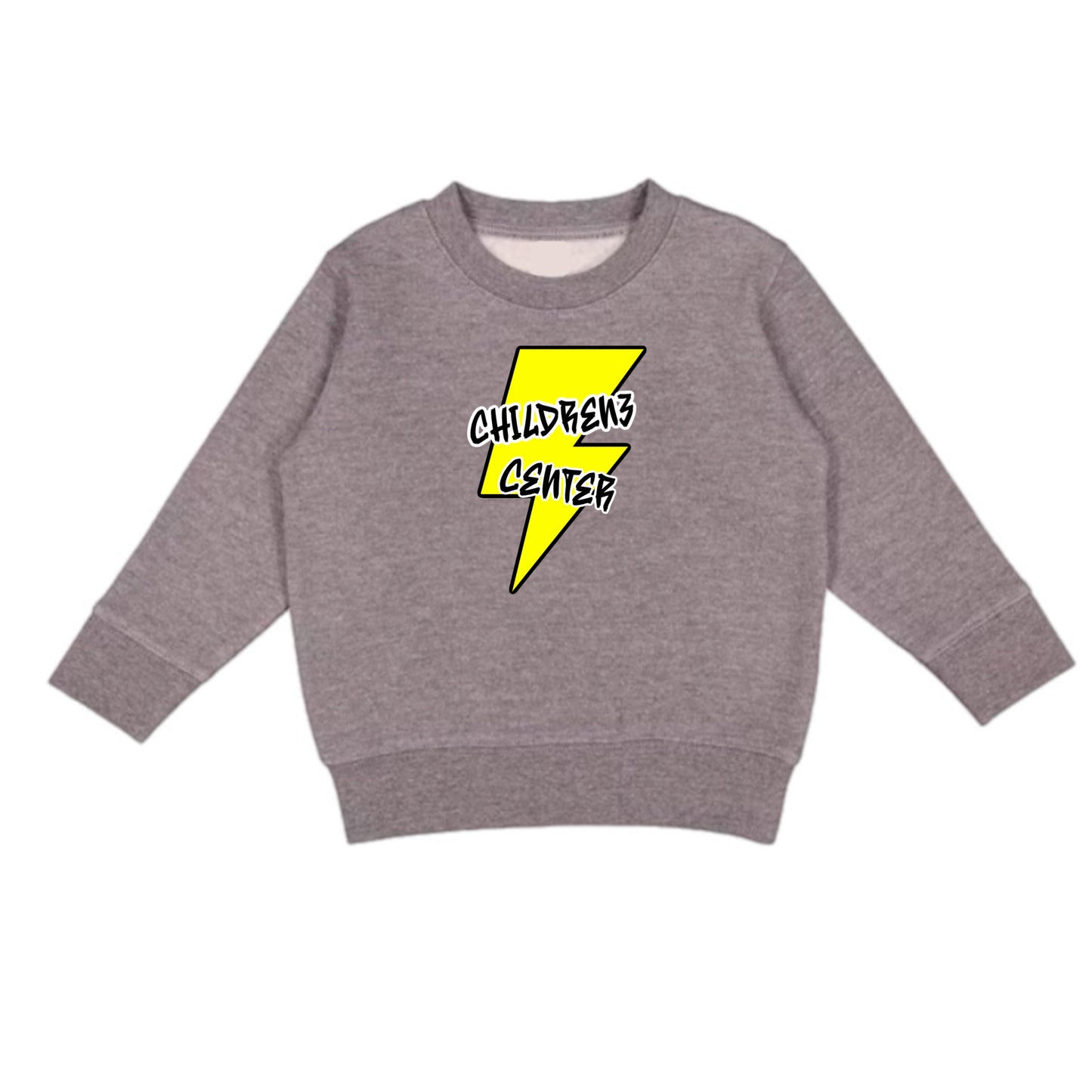 Childrenz center yellow bolt crewneck