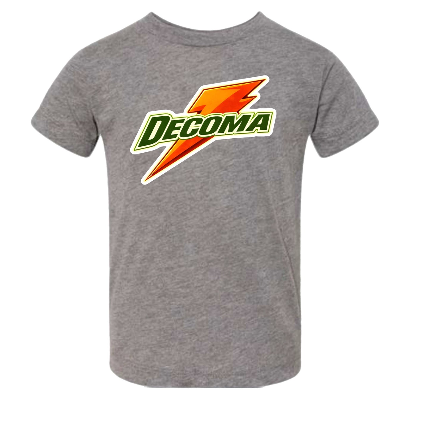 DECOMA Boys/adults Orange bolt tee