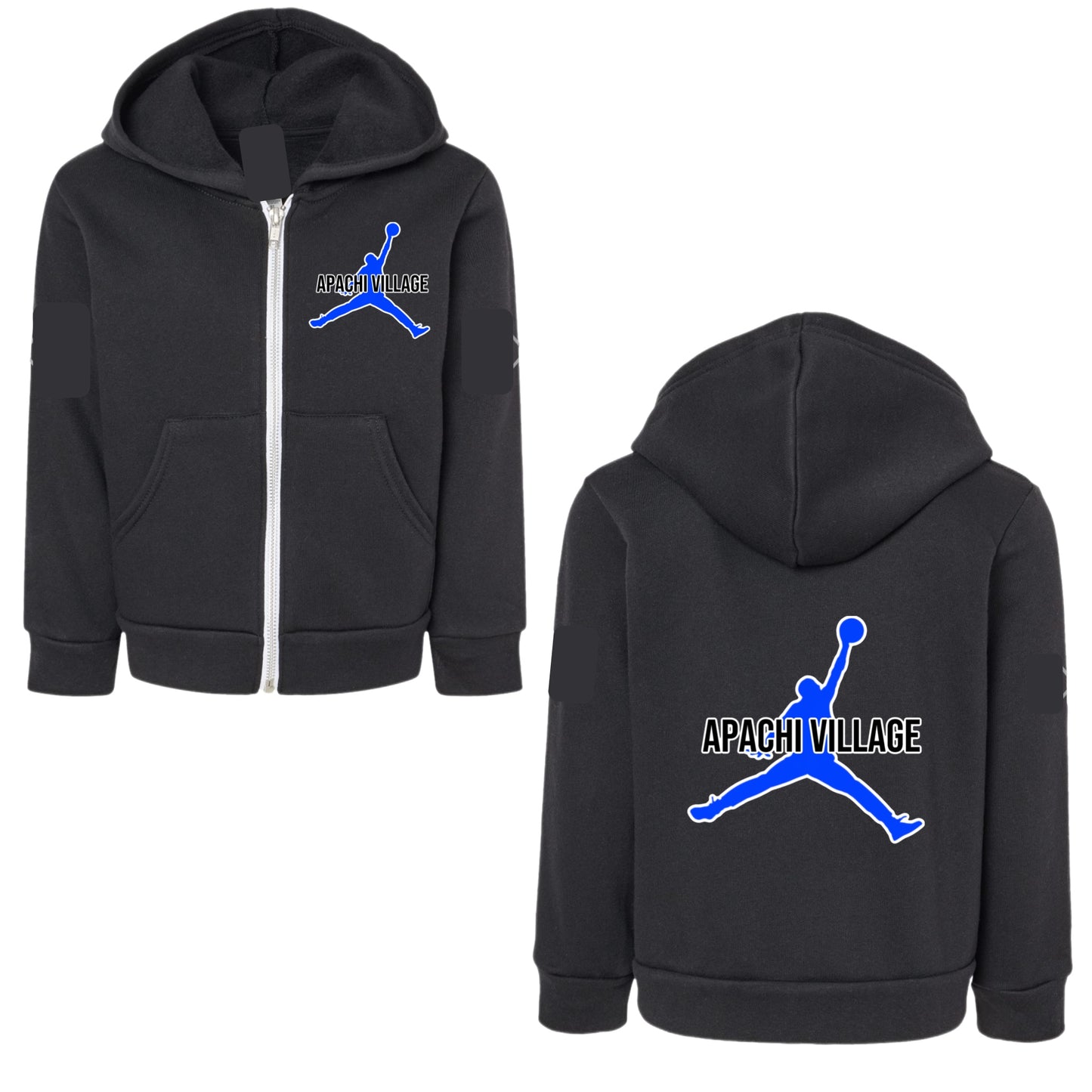 Boys Apachi Village Jordan zip hoodie
