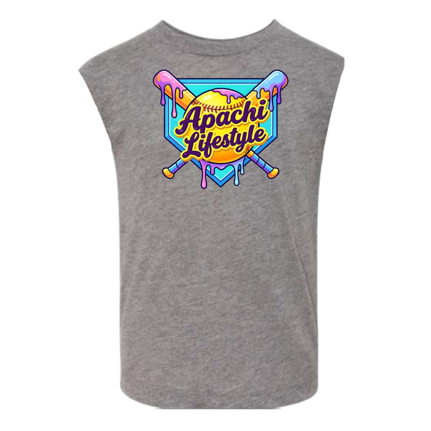 APACHI/ APACHI VILLAGE  boys neon Lifestyle tank