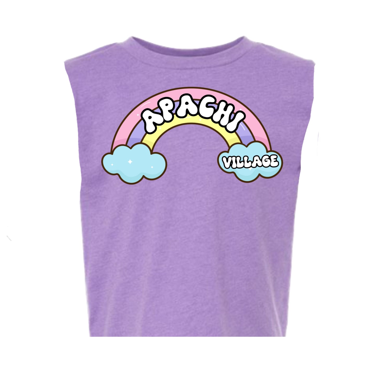 Girls Apachi Village rainbow tee