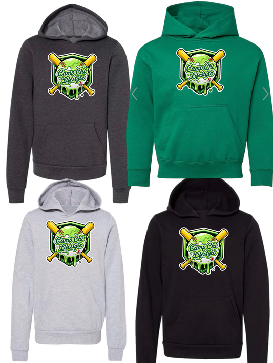Camp Chi baseball lifestyle hoodie
