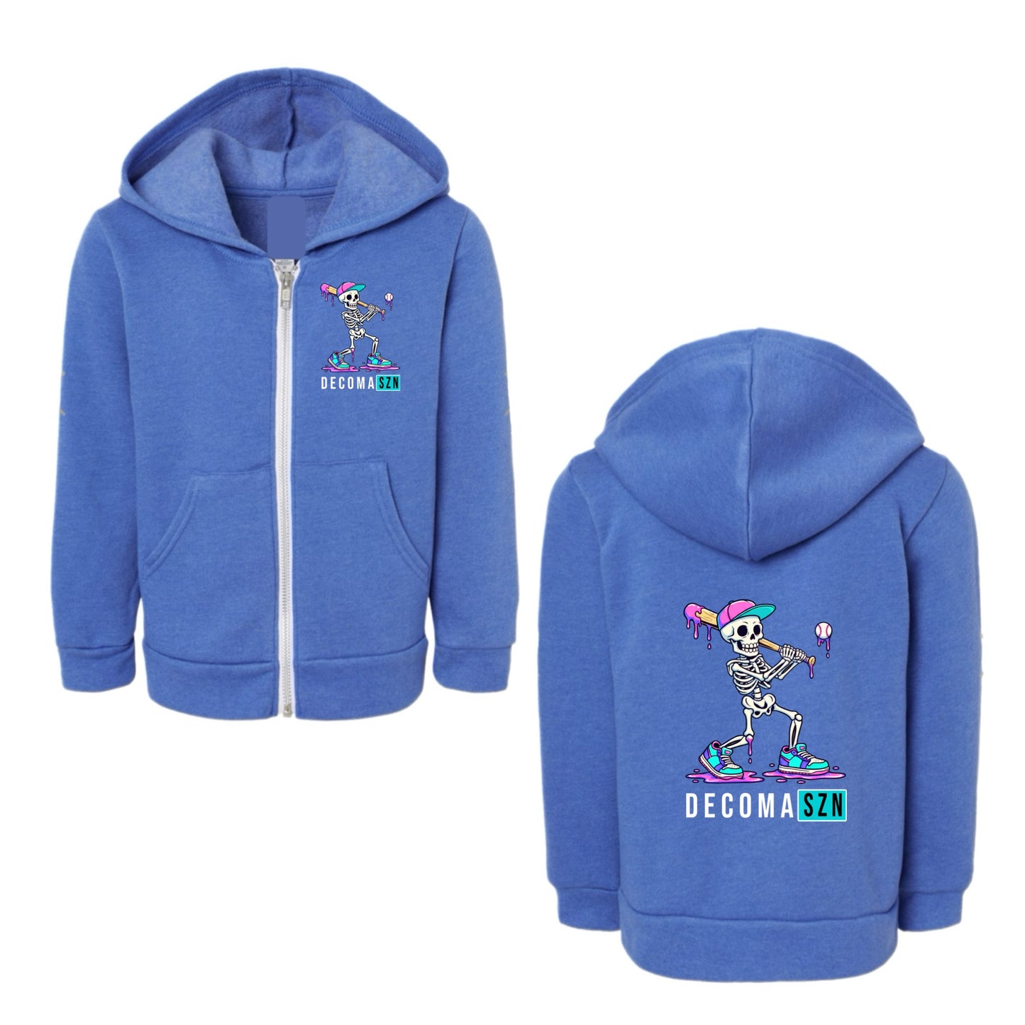 DECOMA skeleton baseball hoodie