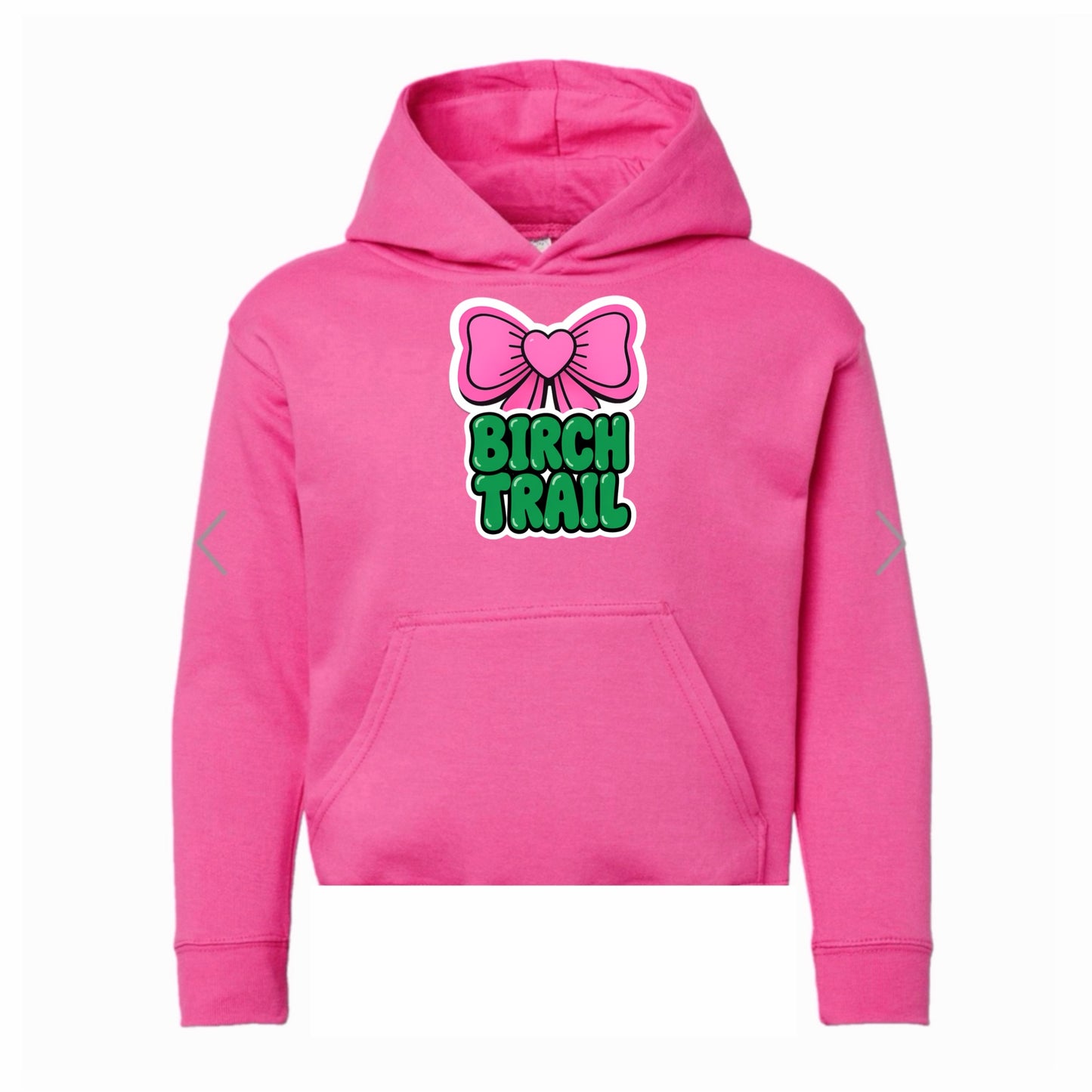 Birch Trail bow hoodie