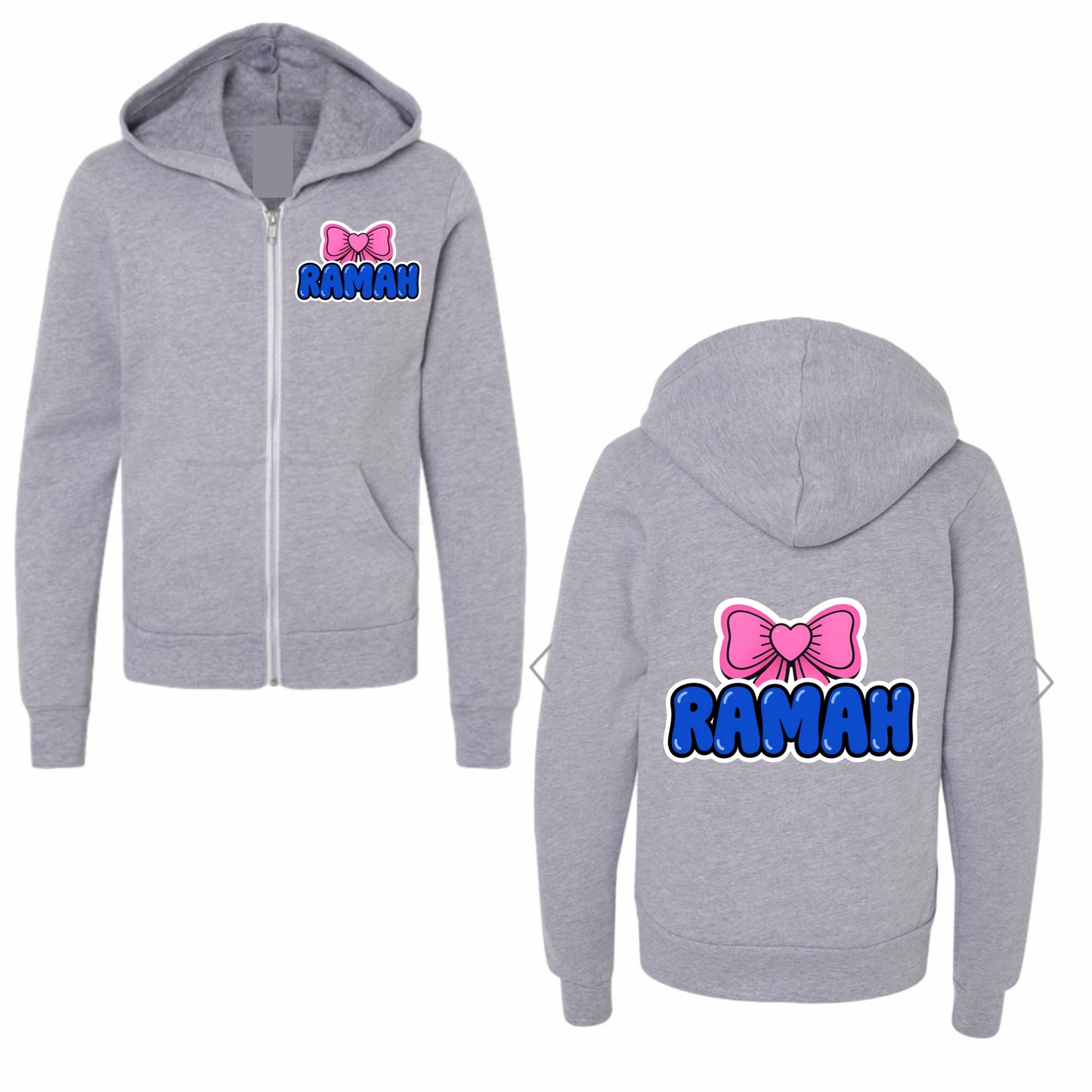 Ramah bow zip hoodie