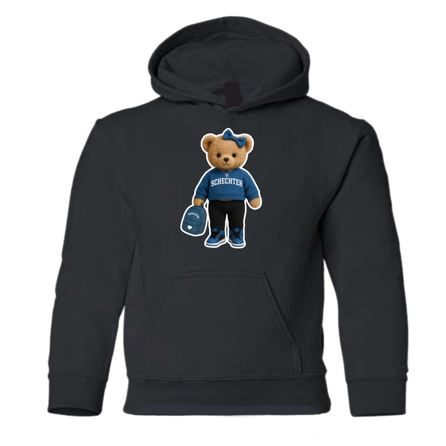 Schechter girls teddy bear hoodie