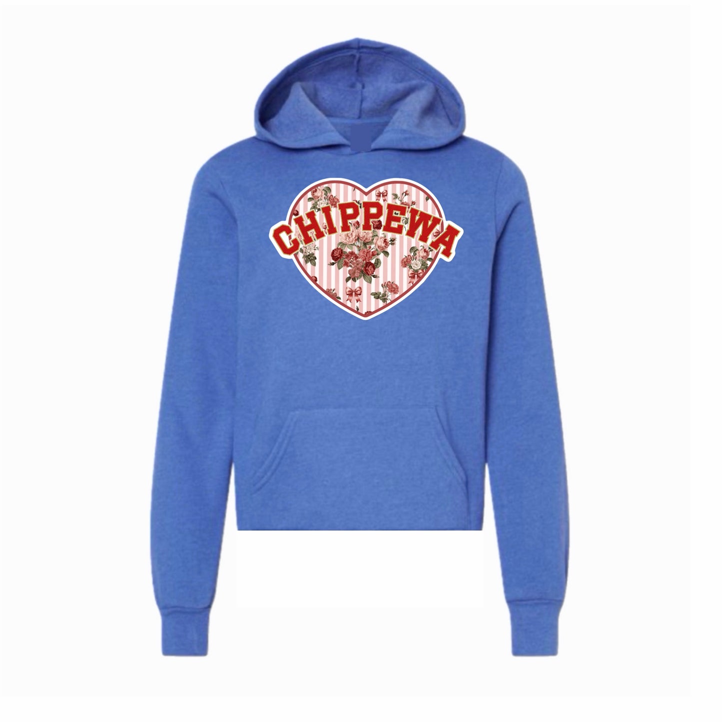 Chippewa floral heart hoodie