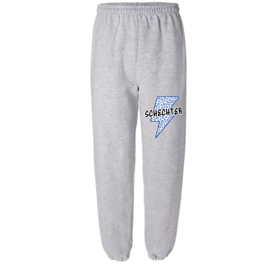 Schechter boys Star of David bolt joggers
