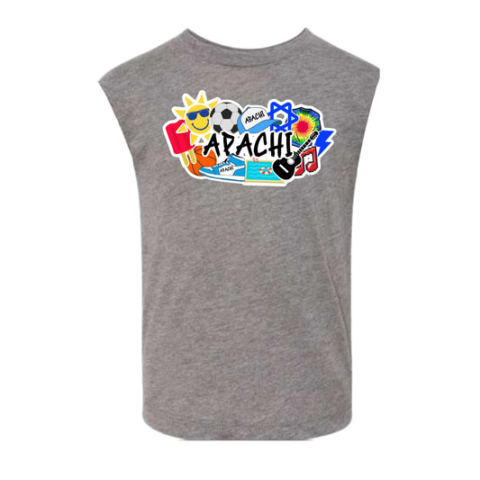 Boys Apachi collage tank